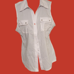 Zac & Rachel large sleeveless button-down